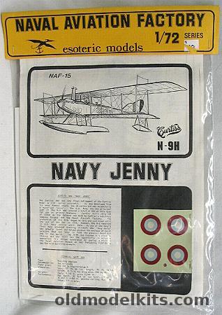 Esoteric 1/72 Navy N-9H Jenny (N9H), NAF-15 plastic model kit